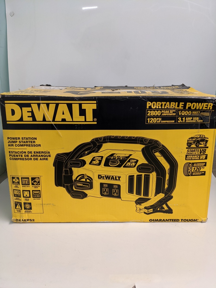 DEWALT DXaeps2 2800 Peak Amp Portable Car Jump Starter 1000Watt Power