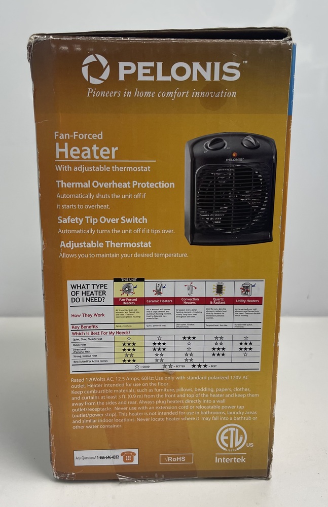 Pelonis Portable Fan Heater MODEL:HF-1030TB | Sterling u0026 Knight Jewelry u0026  Pawn