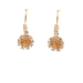 14kt Yellow Gold Religious Earrings with CZ's