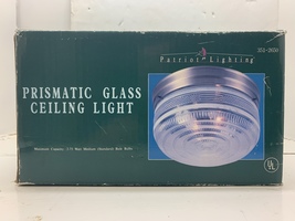 Patriot Lighting Prismatic Glass Ceiling Light Fixture