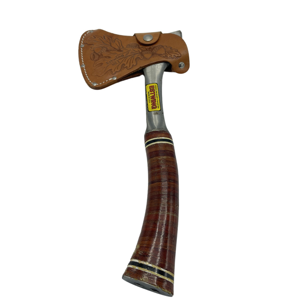 Vintage ESTWING No. 1 Hatchet With Original Leather Sheath Made in