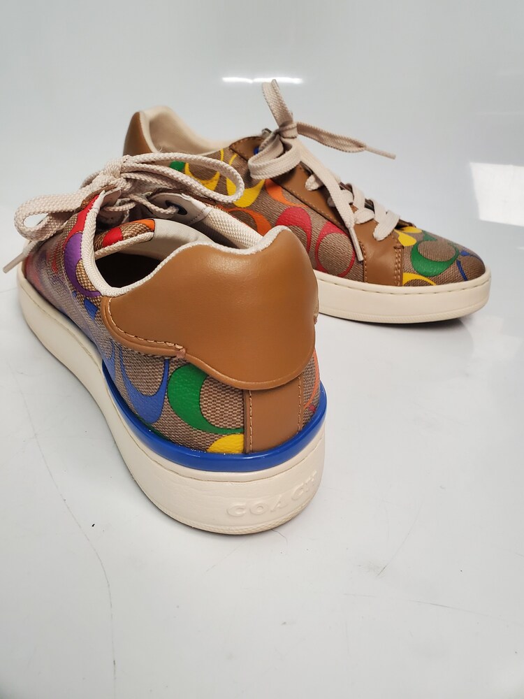 Coach Lowline Rainbow Coated Canvas Sneakers