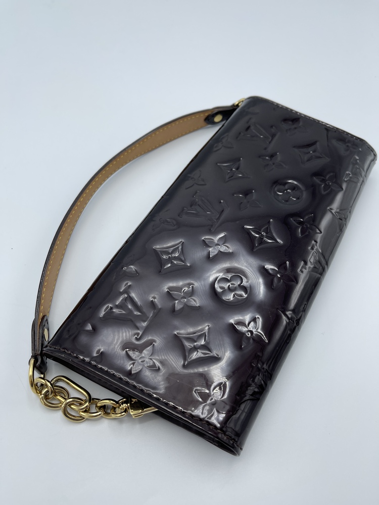 Louis Vuitton Eva Clutch Vernis Sunset Boulevard Amarante Patent Leather