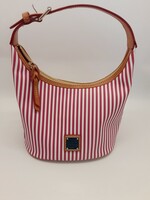Dooney & Bourke Pinstripe Bucket Shoulder Bag