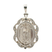 Sterling Silver Virgin De Guadalupe Pendant 