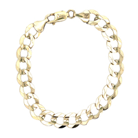 10kt Yellow Gold Curb Bracelet 