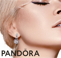  Pandora Sterling CZ Earrings