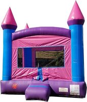 Pink Castle Inflatable Bounce House (Without Blower) - 13' x 12' Foot 