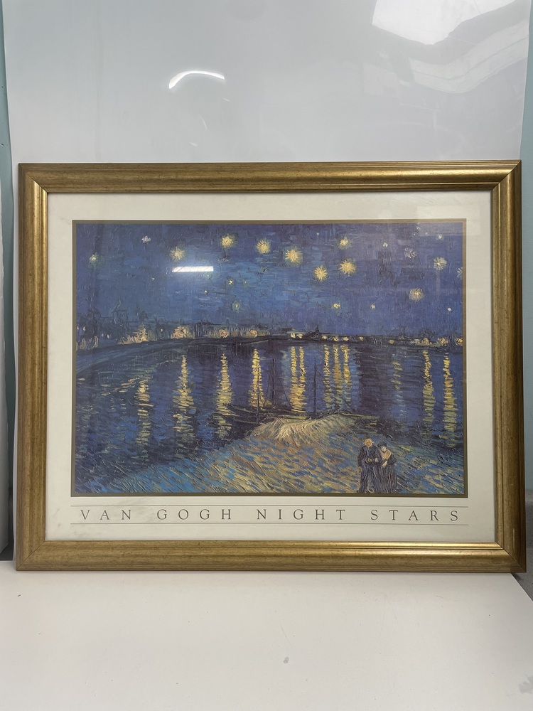 Van Gogh night stars picture frame