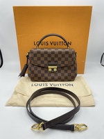 Louis Vuitton Damier Ebene Croisette Hand Bag w/Shoulder Strap