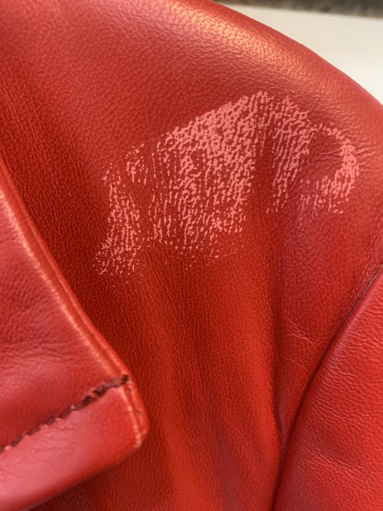 Siena Studio Red Leather Zip-up Blazer Jacket Size 6