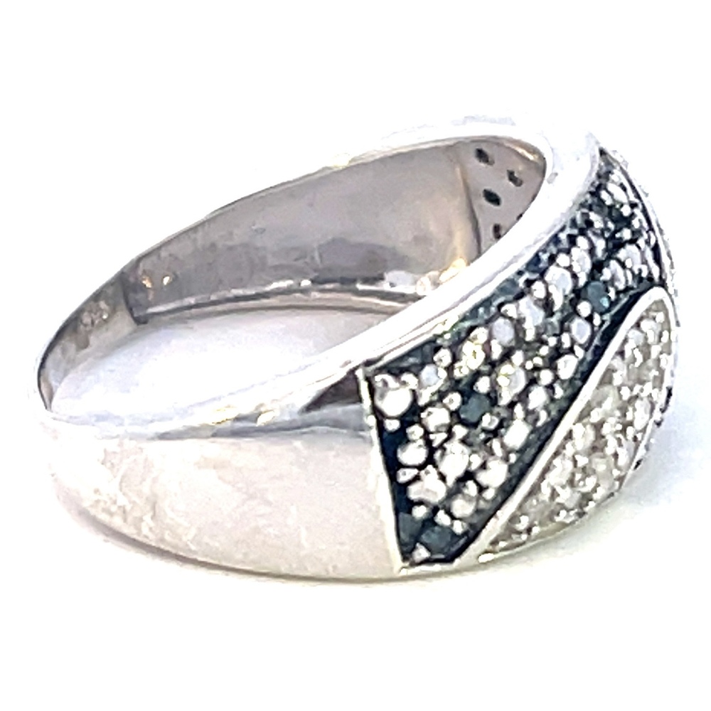  Sterling Band with Diamonds
