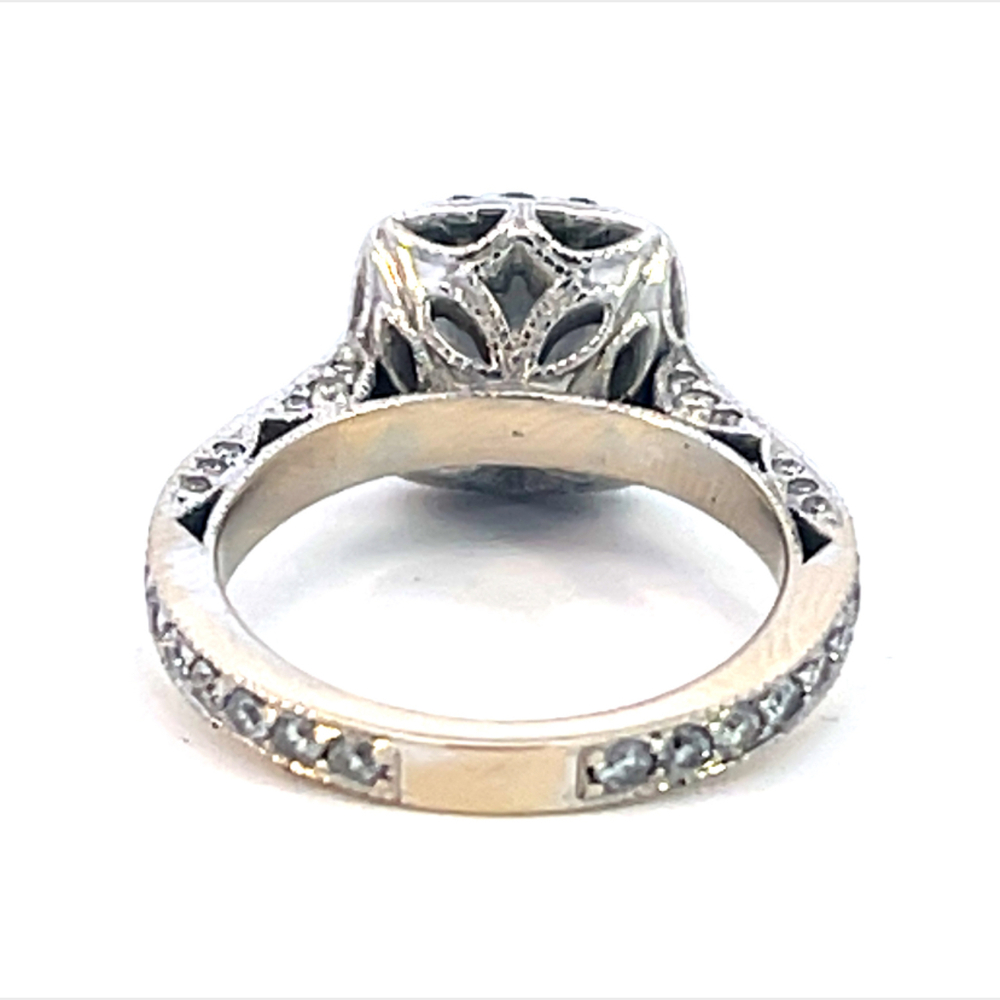 18kt White Gold 1.25ct tw Diamond Ring (Center Stone 1.64ct Round Diamond)