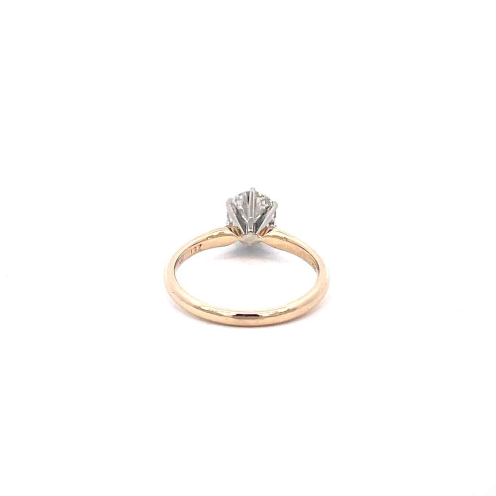  14kt Yellow Gold Solitaire Mounting (1.00ct Round Diamond I1-2 I-J)