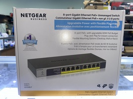 Open NETGEAR Gs108lp 8-port Gigabit Ethernet Poe Unmanaged Switch