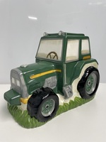 Large Green Tractor Cookie Jar
