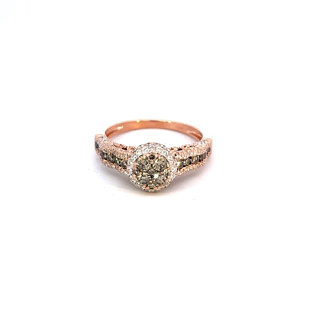  14kt Rose Gold LeVian .75ct tw Diamond Ring