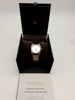 Bulova WOMANS  98m132 Surveyor Two-Tone Bracelet Watch 34mm- NIB
