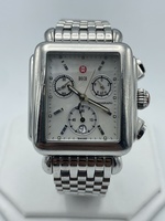 Michele Deco M.O.P. Dial, Chronograph, Date, Stainless Steel Watch MW06A00