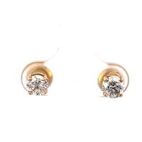 14kt Yellow Gold 1.00ct Diamond Stud Earrings With Screw Backs