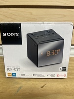 Sony ICF-C1T AM/FM Digital Alarm Clock Radio Back Up Built IN LITBattery Bk 