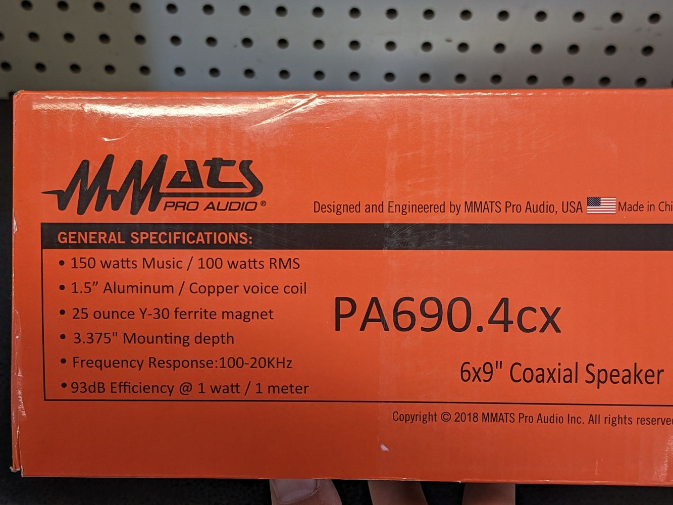 mmats pa690.4cx 6x9 coaxial speaker