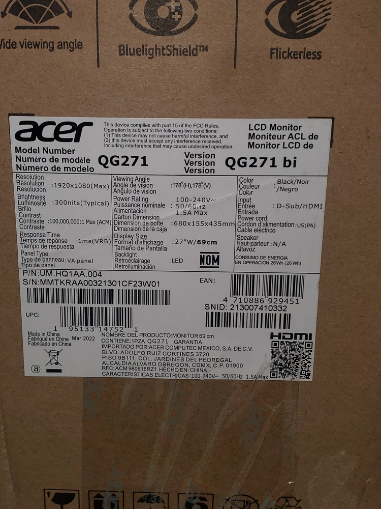 Acer Nitro QG271