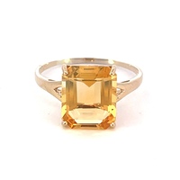  10kt Yellow Gold Citrine Ring