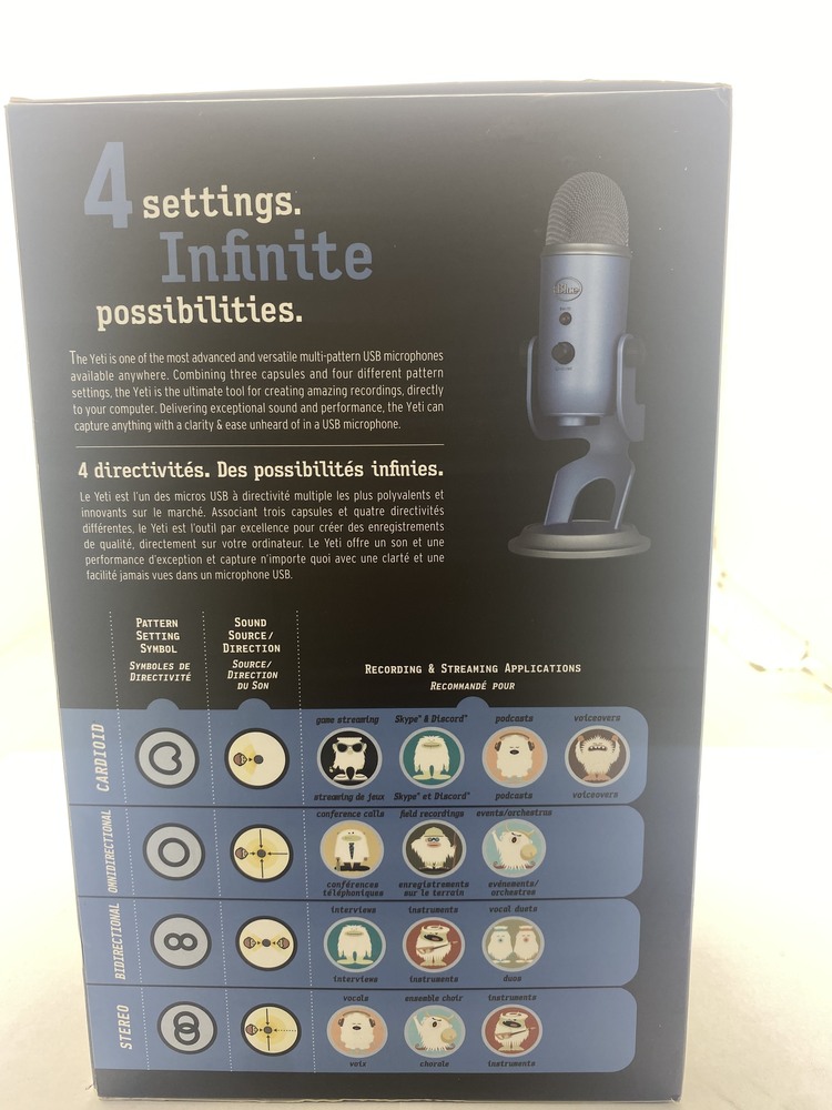 Blue Yeti USB Microphone - Platinum