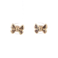  10kt Yellow Gold Butterfly Earrings