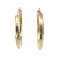14kt Yellow Gold 32mm Hoop Earrings