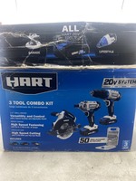 HART 20-Volt 3-Tool Combo Kit with 50-Piece Accessory Kit (2) 20-Volt Batteries