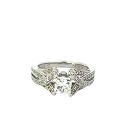 14kt White Gold 1.00ct Princess Cut VS1 Diamond Ring