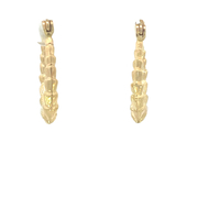  14kt Yellow Gold Oval Hoops