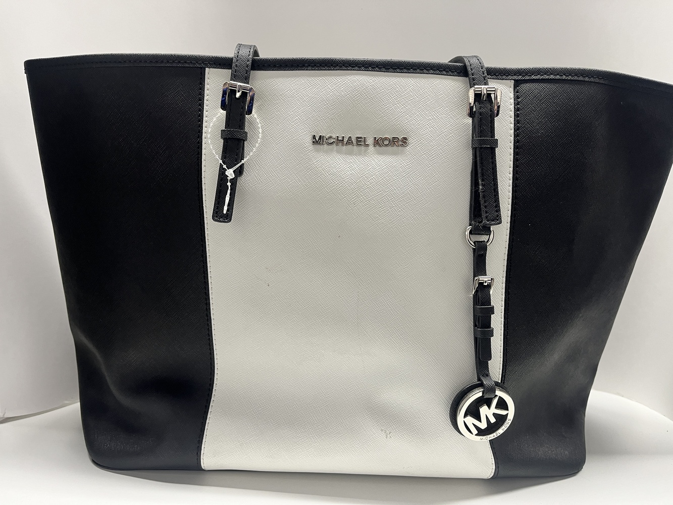 Michael Kors Dual Tone Saffiano Leather Tote Bag