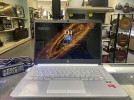 HP 14-dk1022wm 14" (128GB SSD, AMD Ryzen 3 3250U, 2.60GHz, 4GB RAM) Laptop 