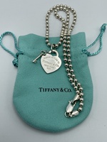  Tiffany & Co Medium Heart tag Pendant w/ 18