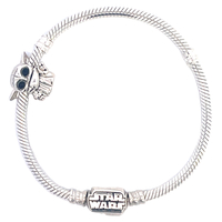 Pandora Moments Heart Clasp Snake Chain Bracelet With Star Wars Charm