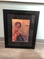  Jimmy Hendrix Picture Framed -Used 