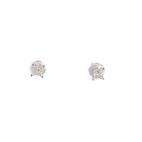 14kt White Gold .66ct tw Diamond Stud Earrings