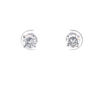 14kt White Gold 1.20ct tw Diamond Stud Earrings with Screw Backs