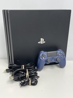 Sony PlayStation 4 Pro CUH-7115B PS4 - 1TB Gaming Console W/Controller & Cords
