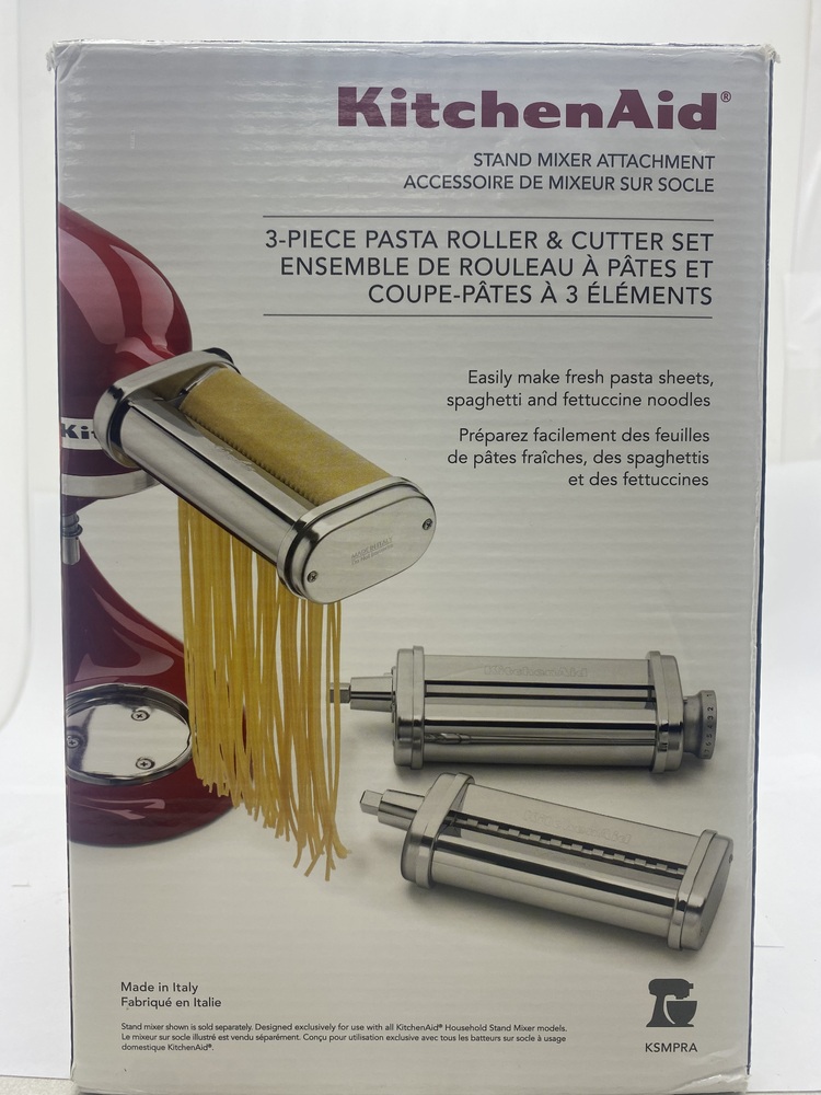 KitchenAid 3-Piece Pasta Roller & Cutter Set Attachment KSMPRA