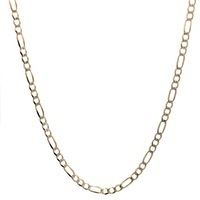 14kt Yellow Gold 22" 3.25mm Figaro Link Chain