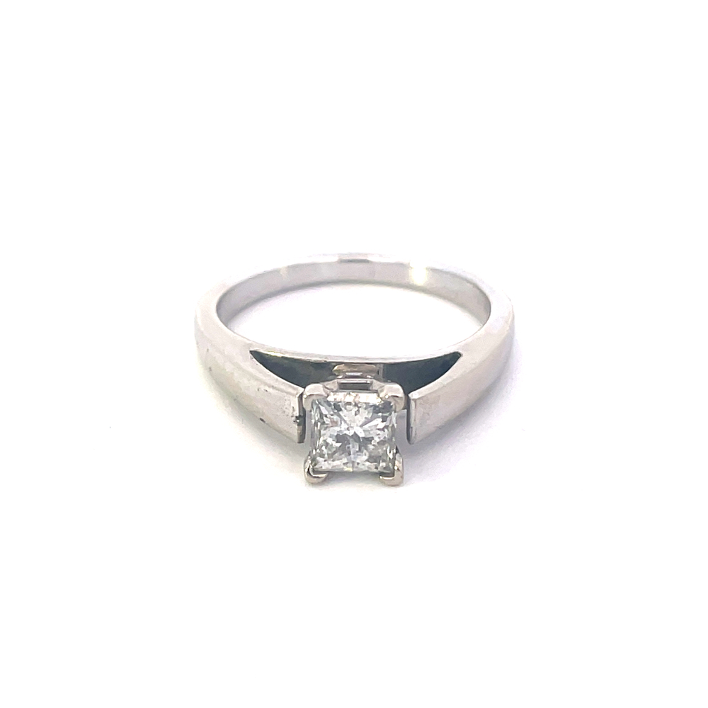 14kt White Gold .70ct Princess Cut Diamond Ring