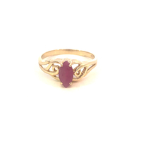 10kt Yellow Gold Pink Stone Ring