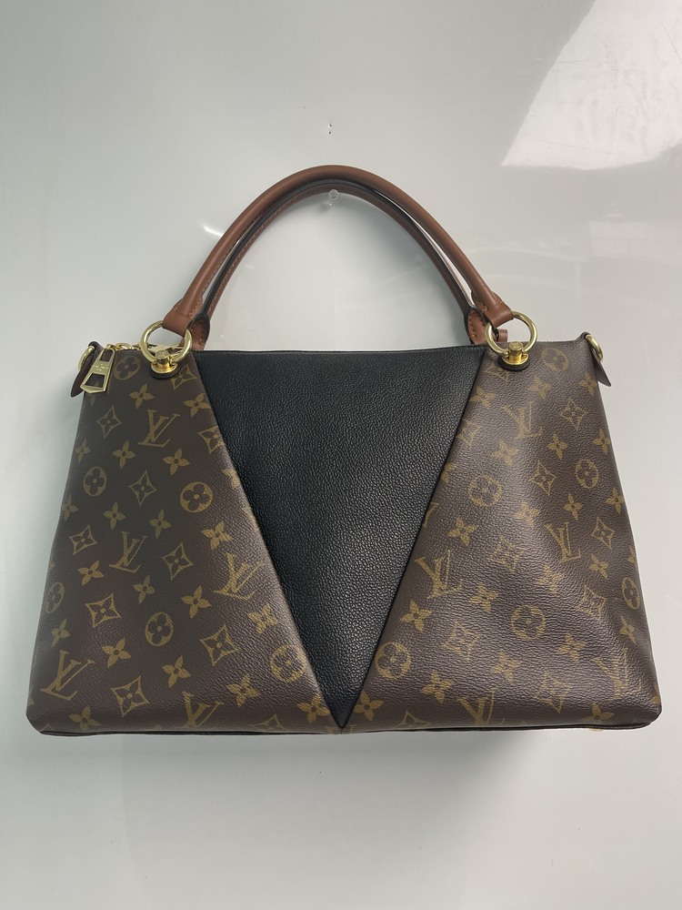 LOUIS VUITTON Monogram V Tote MM Black | FASHIONPHILE