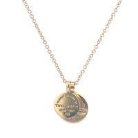 Tiffany & Co 18kt Yellow Gold Double Circle Pendant With Chain
