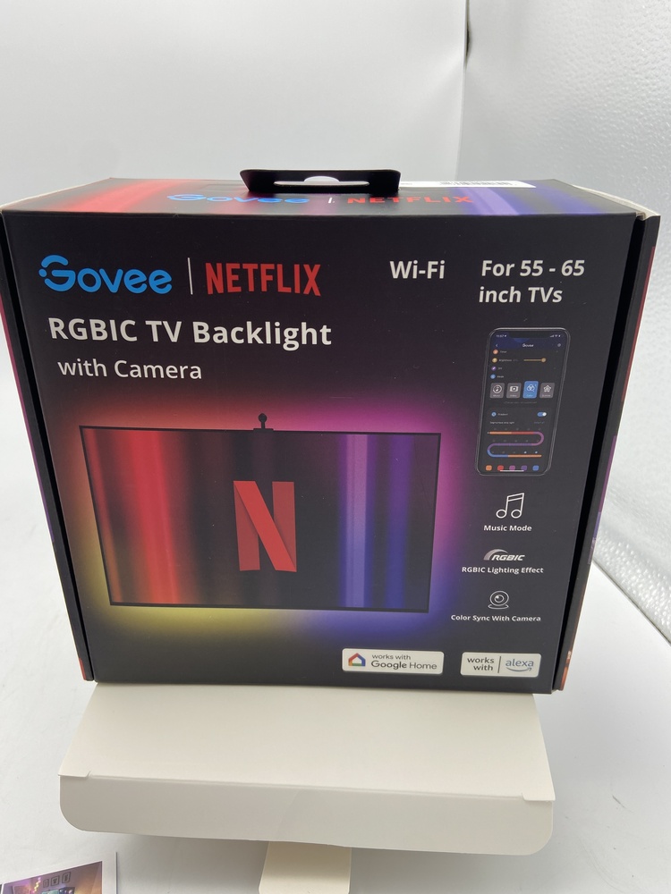 Govee Wi-Fi RGBIC LED TV Backlight with Camera for 55-65 H6198
