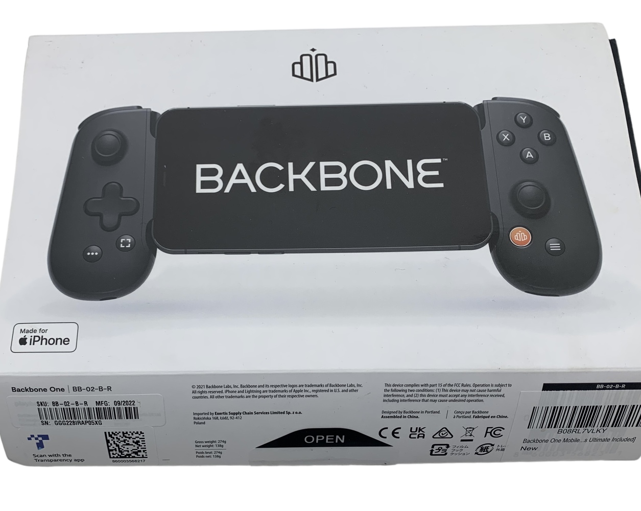  BACKBONE One Mobile Gaming Controller for iPhone